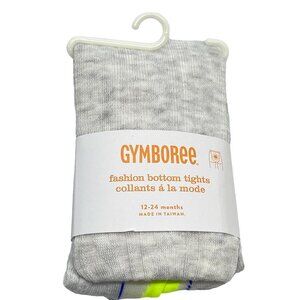 Gymboree 12-24 months Happy Bluebird Gray Cable Tights NWT